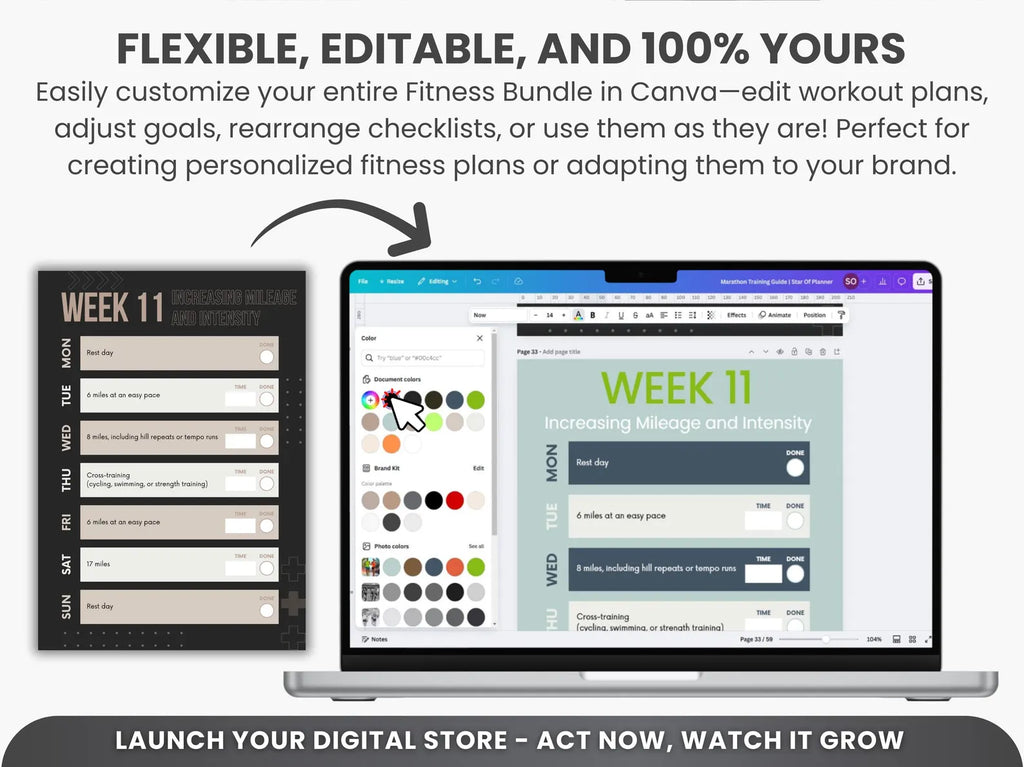 Weekly Fitness & Wellness Planner | Fyerce